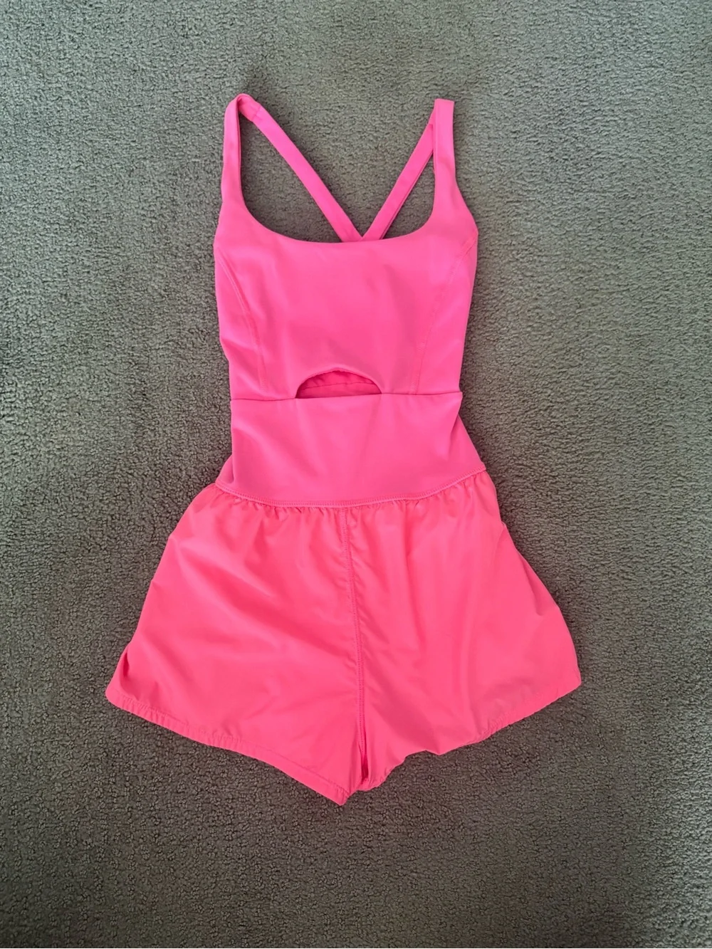 Neon Pink Free People Runsie